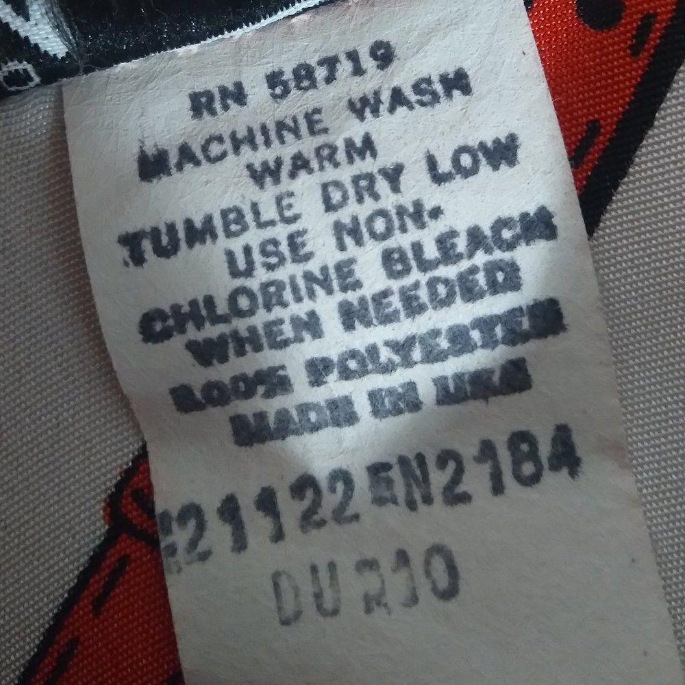 Vintage Notations Crest Straps Pattern Polyester … - image 5